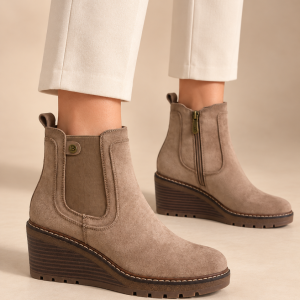 Botines Lama Taupe