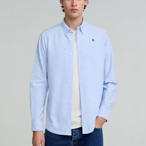 CAMISA OXFORD CALAVERA CONTRASTE