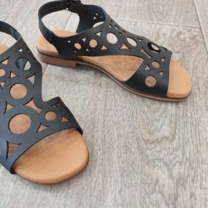 Sandalias Piel Silvana Negro