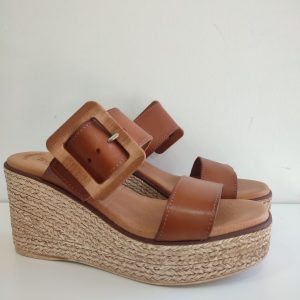 Sandalias Piel Preva Camel