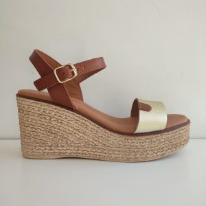 Sandalias Piel Cloe Oro