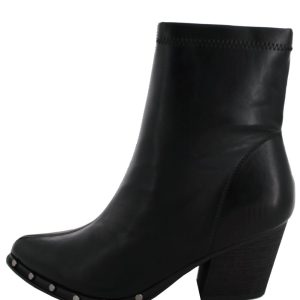 Botín Tejano Tachuelas Tacón Black