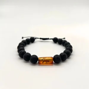 Pulsera Bamoa (ámbar cilindro)