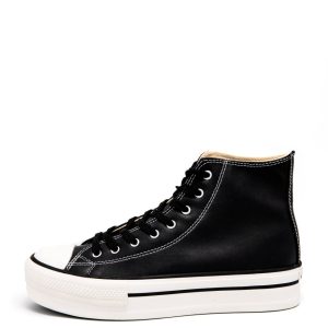 Botín Tipo Converse Doble Suela Victoria Piel