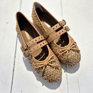 Zapato Bailarina Grano Camel de ELVIO ZANON