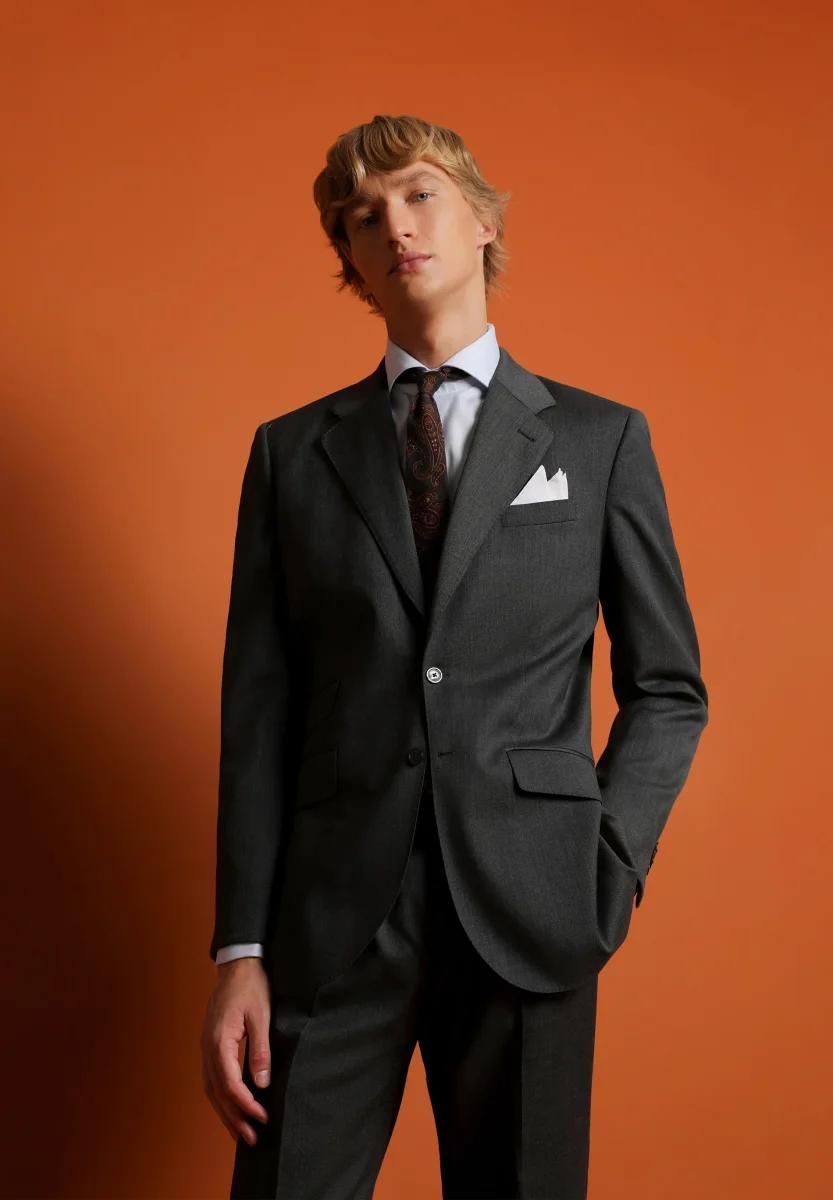 TRAJE CLÁSICO LANA GRIS - Imagen 6