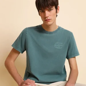 CAMISETA LAVADA PRINT CONTRASTE
