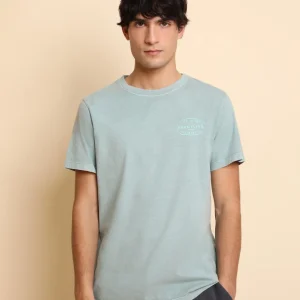 CAMISETA LAVADA PRINT CONTRASTE