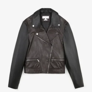 CHAQUETA BIKER BICOLOR