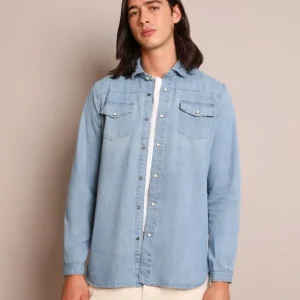 CAMISA DENIM BOLSILLOS
