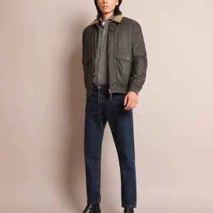 CHAQUETA BOMBER CUELLO DE PANA