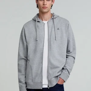 SUDADERA CAPUCHA BORDADA CONTRASTE
