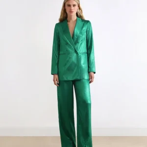 BLAZER CRUZADA SATINADA