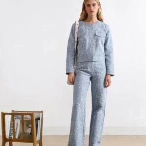 CHAQUETA DENIM JACQUARD