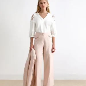 PANTALÓN LINO DETALLES TRENZADOS