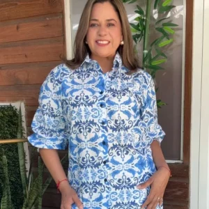 BLUSA JULIANA BLANCO-AZUL