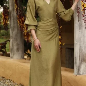 VESTIDO VIVIAN VERDE OLIVA