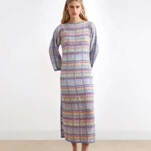 VESTIDO CUADROS CROCHET