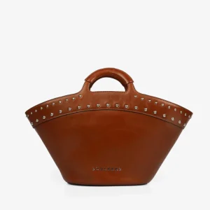 BOLSO CAPAZO PIEL TACHAS