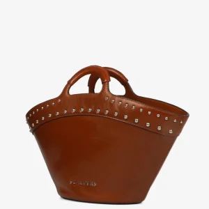 BOLSO CAPAZO PIEL TACHAS