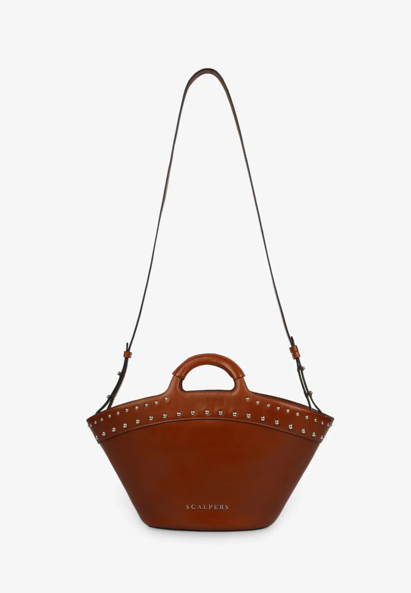 BOLSO CAPAZO PIEL TACHAS - Imagen 5