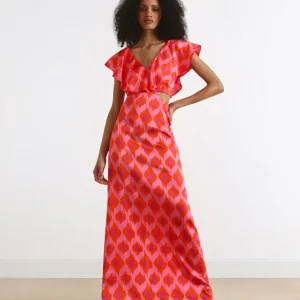 VESTIDO CUT OUT VOLANTE