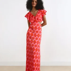 VESTIDO CUT OUT VOLANTE