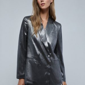 BLAZER CRUZADA SATINADA