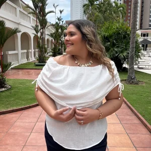 WHITE OFF SHOULDER BLOUSE