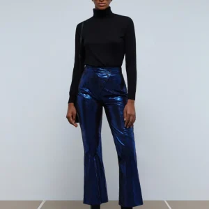 PANTALÓN FLARE METALIZADO