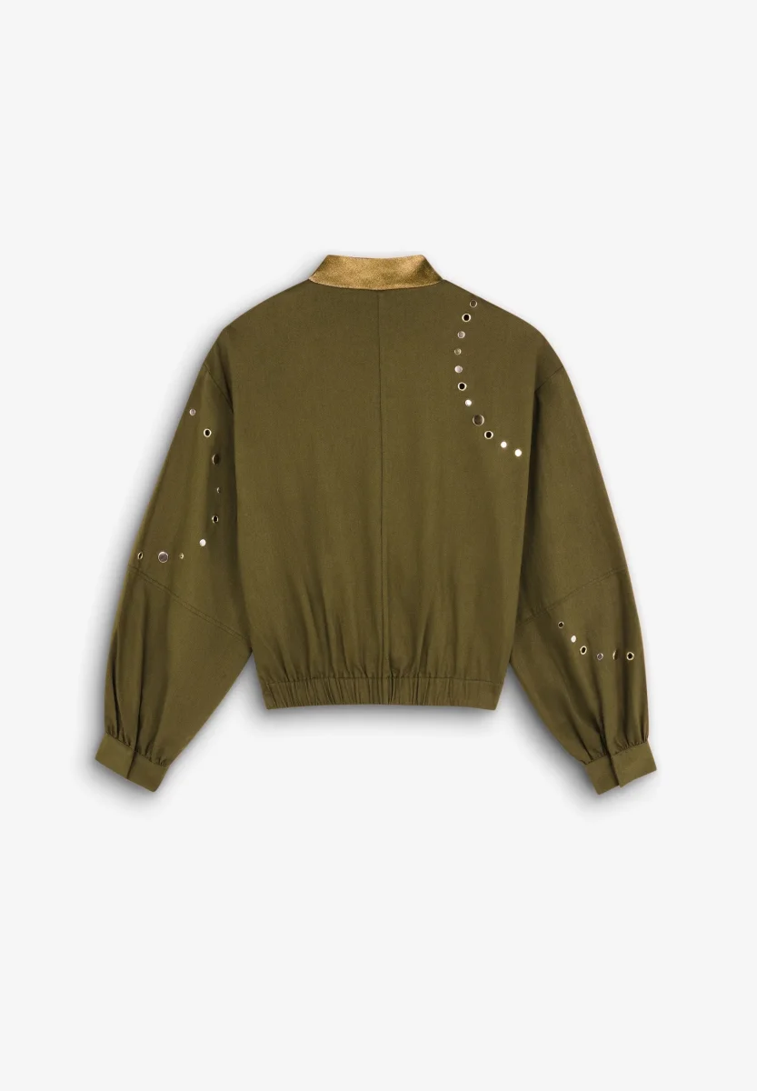 CHAQUETA BOMBER TACHUELAS - Imagen 7