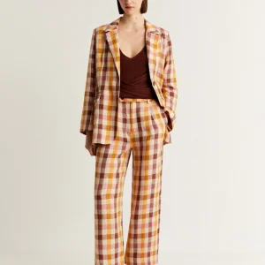 PANTALÓN VICHY LINO CUADROS