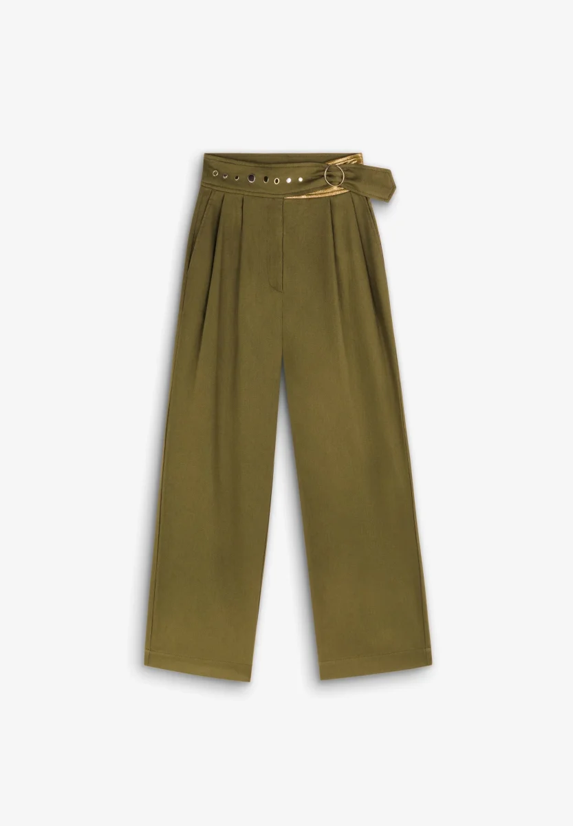 PANTALÓN PINZAS DETALLES TACHUELAS - Imagen 6