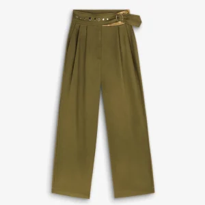 PANTALÓN PINZAS DETALLES TACHUELAS