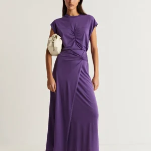 FALDA MIDI DETALLE NUDO