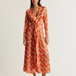 VESTIDO MIDI ÉTNICO NUDO