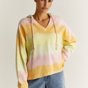 SUDADERA CAPUCHA RAYAS