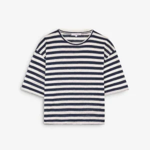 CAMISETA RAYAS LINO