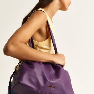 BOLSO HOMBRO PIEL DETALLES FRUNCES
