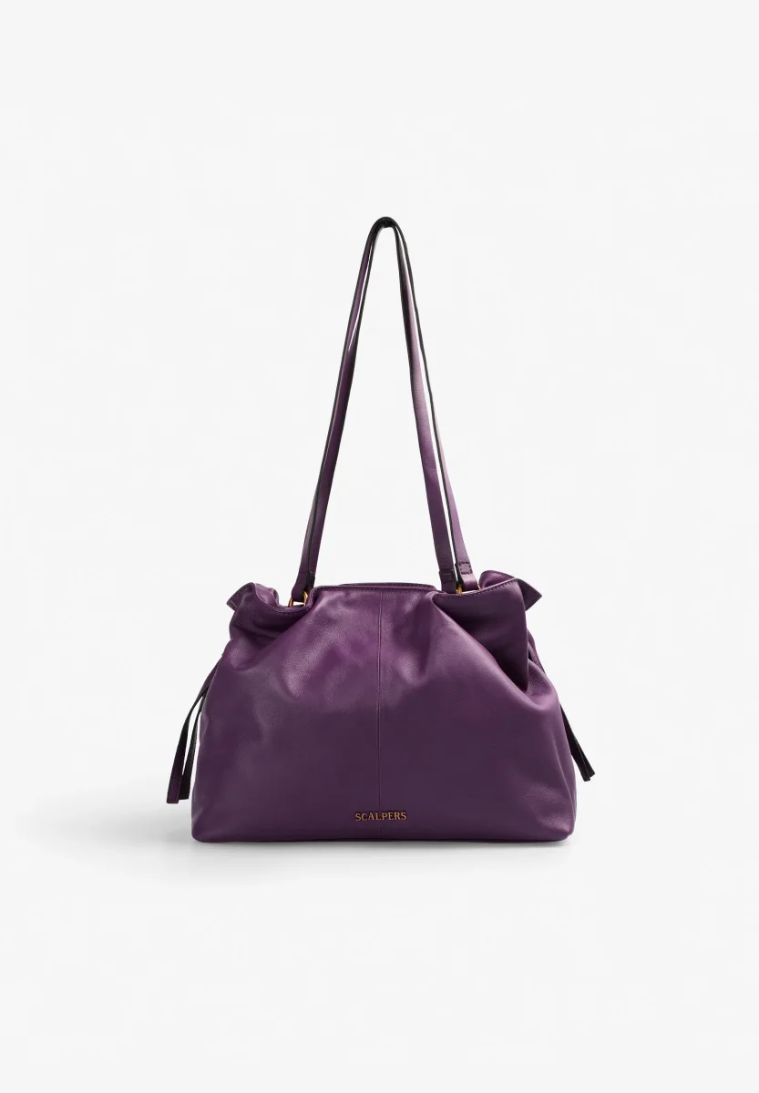 BOLSO HOMBRO PIEL DETALLES FRUNCES - Imagen 4