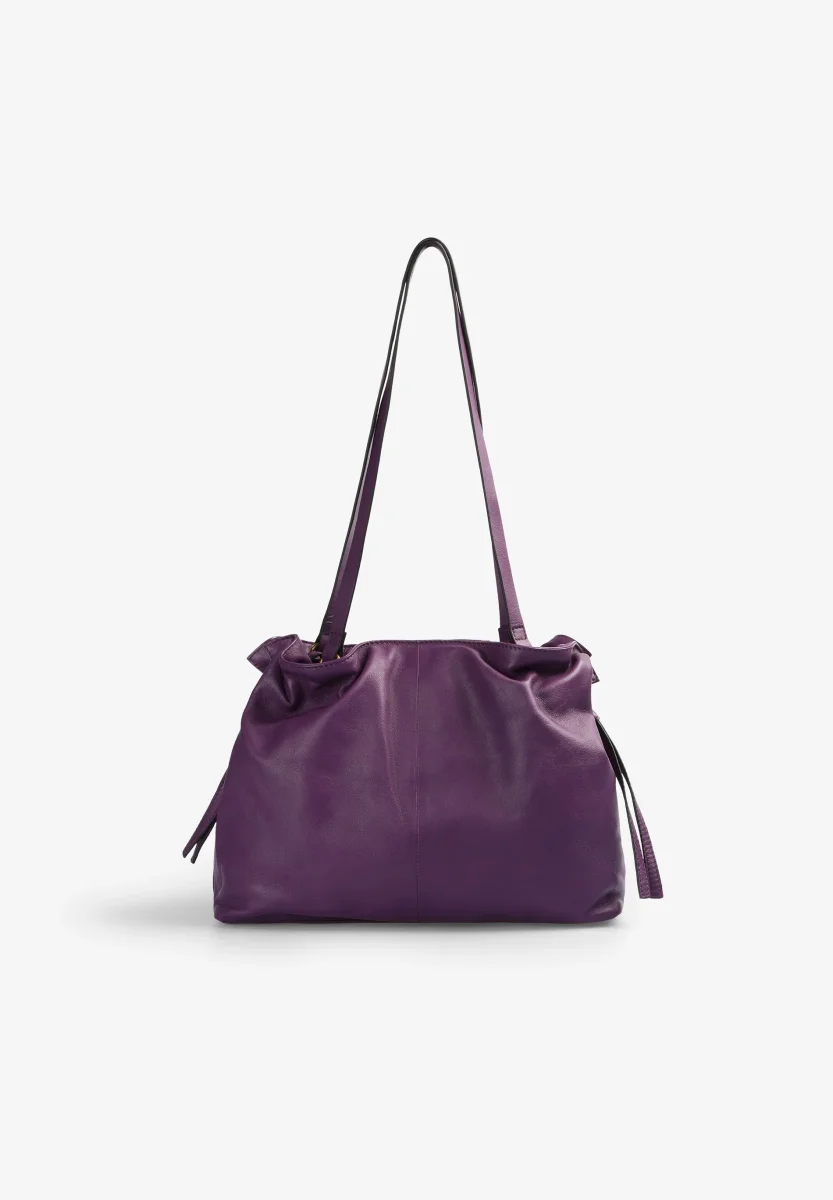 BOLSO HOMBRO PIEL DETALLES FRUNCES - Imagen 5