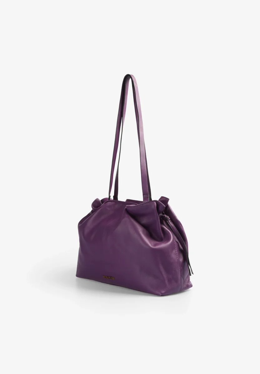 BOLSO HOMBRO PIEL DETALLES FRUNCES - Imagen 6