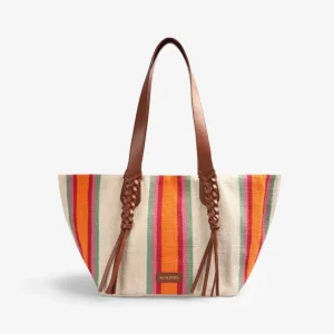 BOLSO SHOPPER RÚSTICO RAYAS