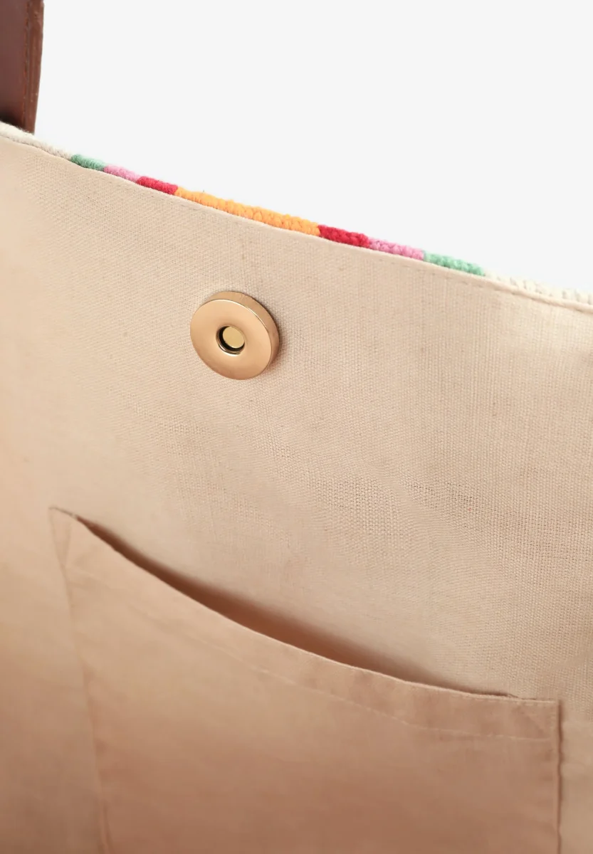 BOLSO SHOPPER RÚSTICO RAYAS - Imagen 6