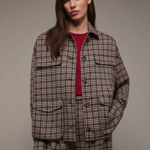CHAQUETA CUADROS BOLSILLOS