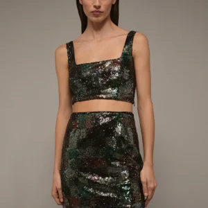 TOP MINI CROPPED LENTEJUELAS