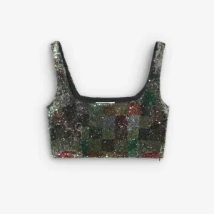 TOP MINI CROPPED LENTEJUELAS