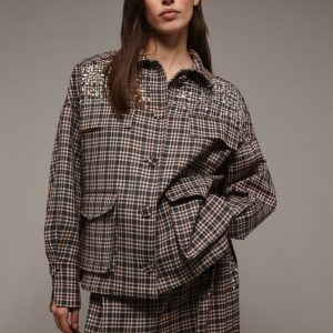 CHAQUETA CUADROS CRISTALES