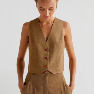 CHALECO CROPPED BOTONES JOYA