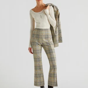 PANTALÓN ANKLE FLARE CUADROS